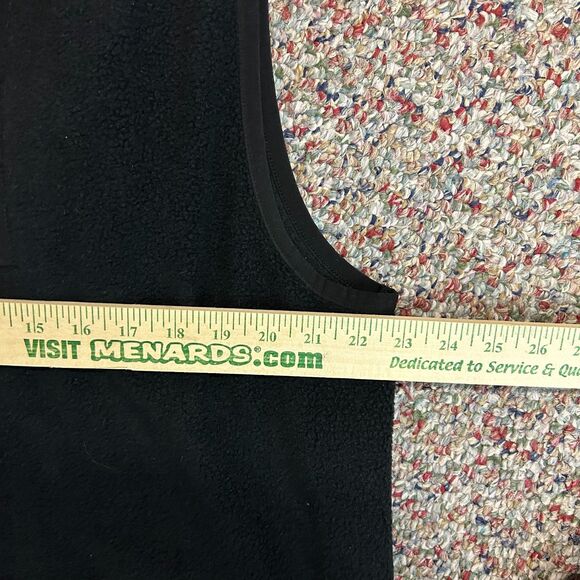 Venado Black Fleece Full Zip Sleeveless Outdoor Vest Size L - Picture 12 of 13